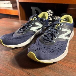 New Balance Men's Athletic Shoes in Navy and Lime